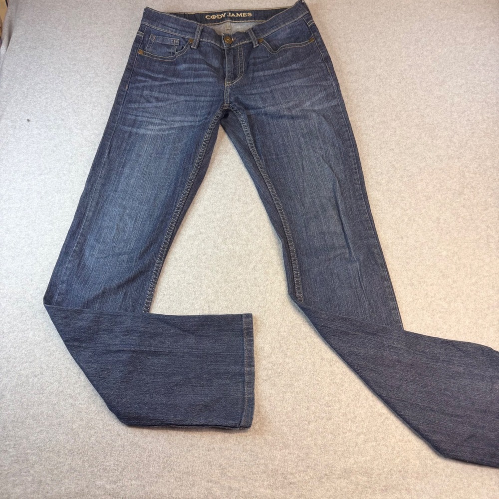 Cody James Mens Dark Wash Straight Leg Western Denim Jeans 30W x 36L